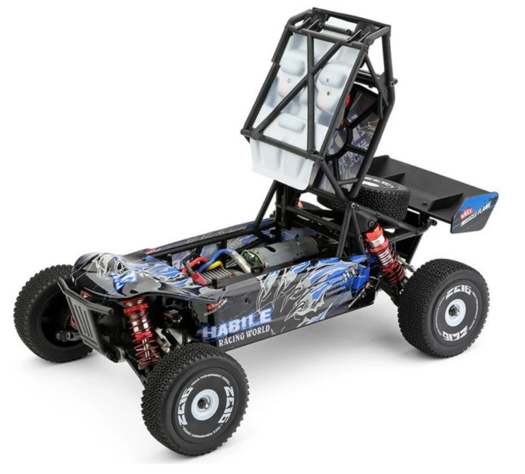 LC Racing EMB-TG із більшими колесами на довгому шасі
